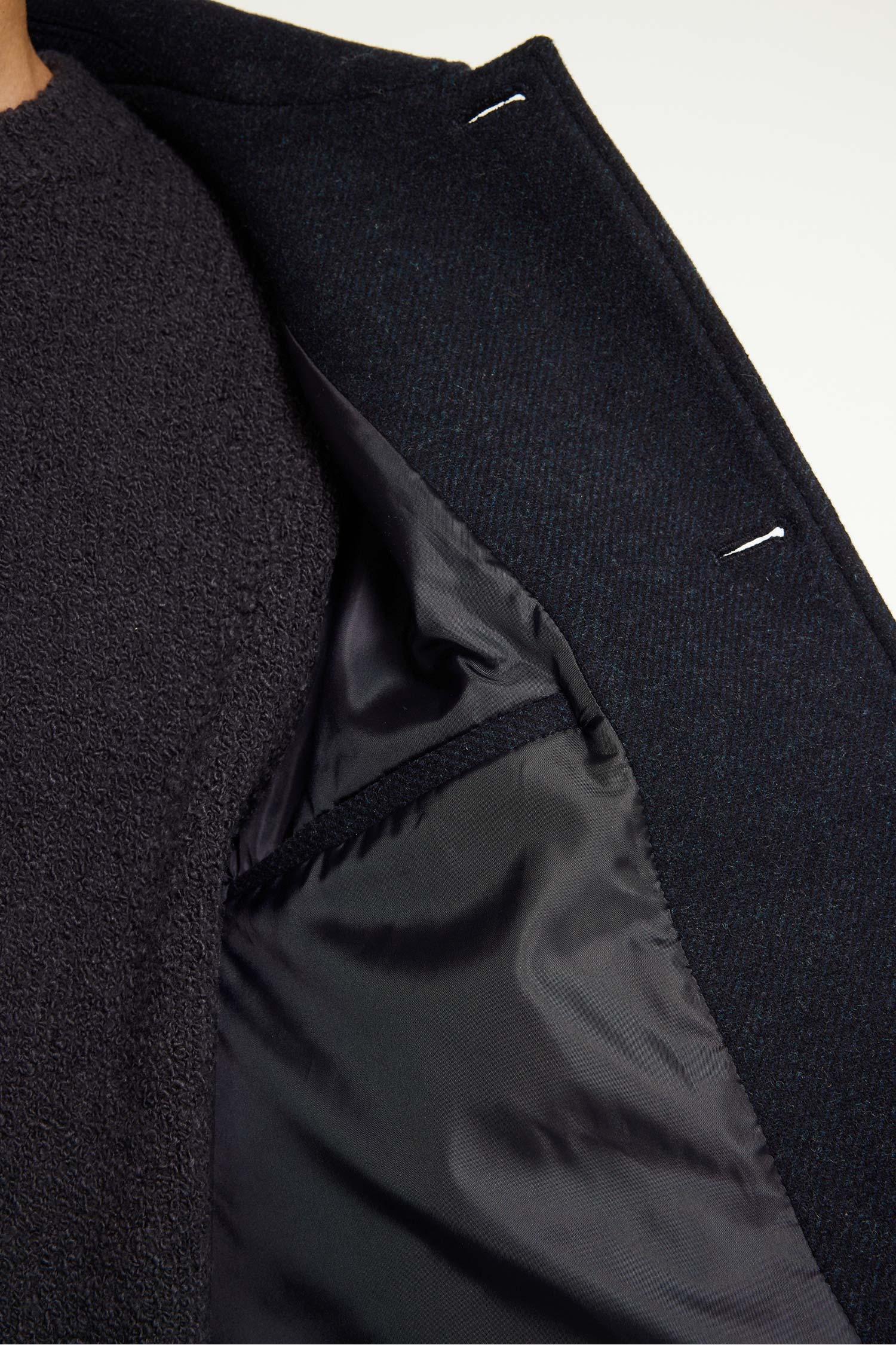 Elvine Ciaran Wolltwill Jacket Navy Melange Herren Wolljacke blau